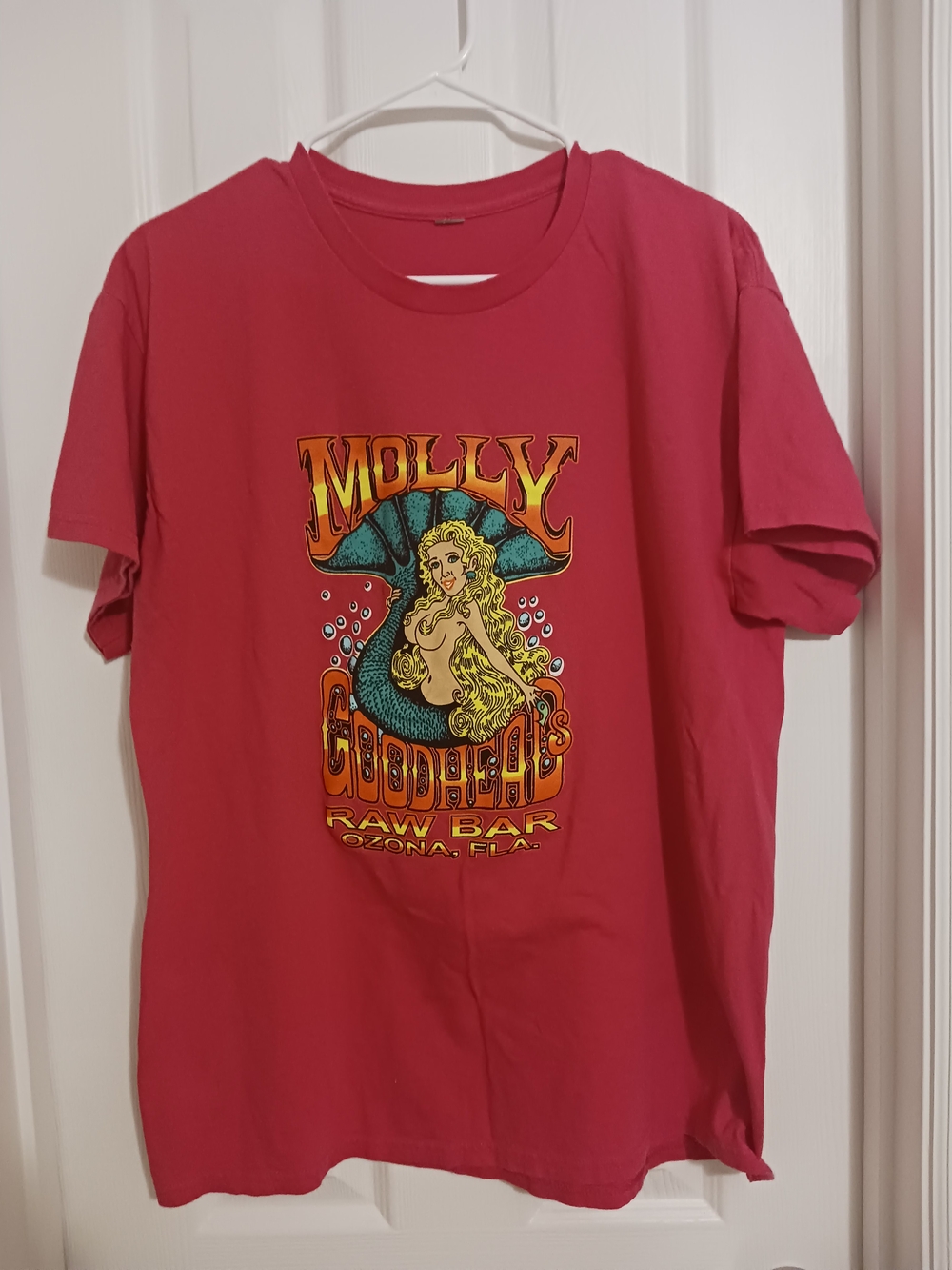 5 For $25! Hot Pink Crew Neck Graphic Mermaid Short Sleeve Tee Mermaidcore